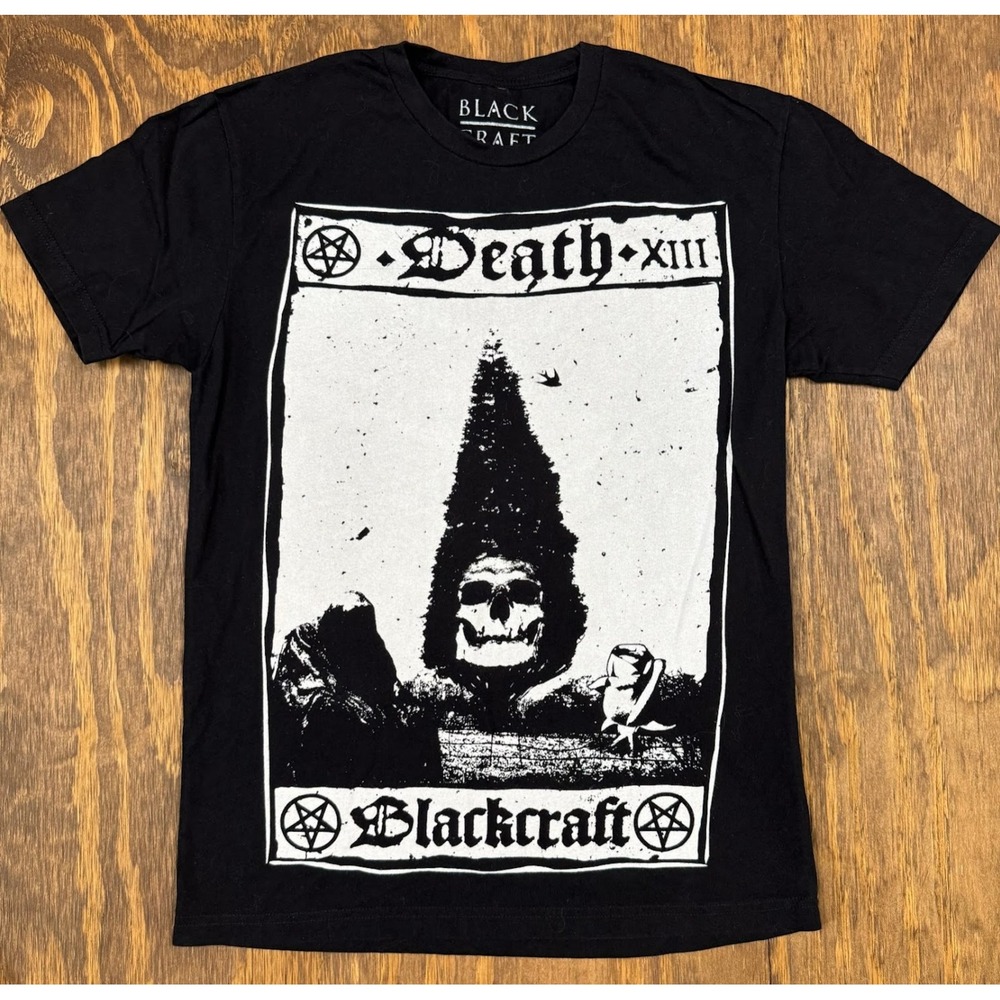 Blackcraft Cult Death XIII Tarot Shirt Small Goth Occult Skull Graphic Tee